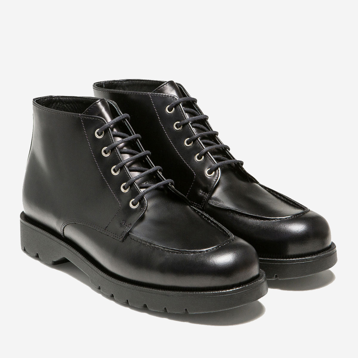 Oxal B2 Leather Ankle Boots - Glossy Black
