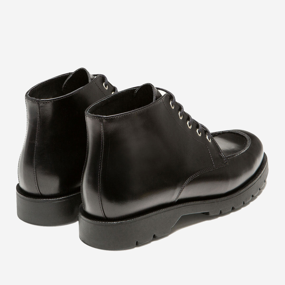 Oxal B2 Leather Ankle Boots - Glossy Black