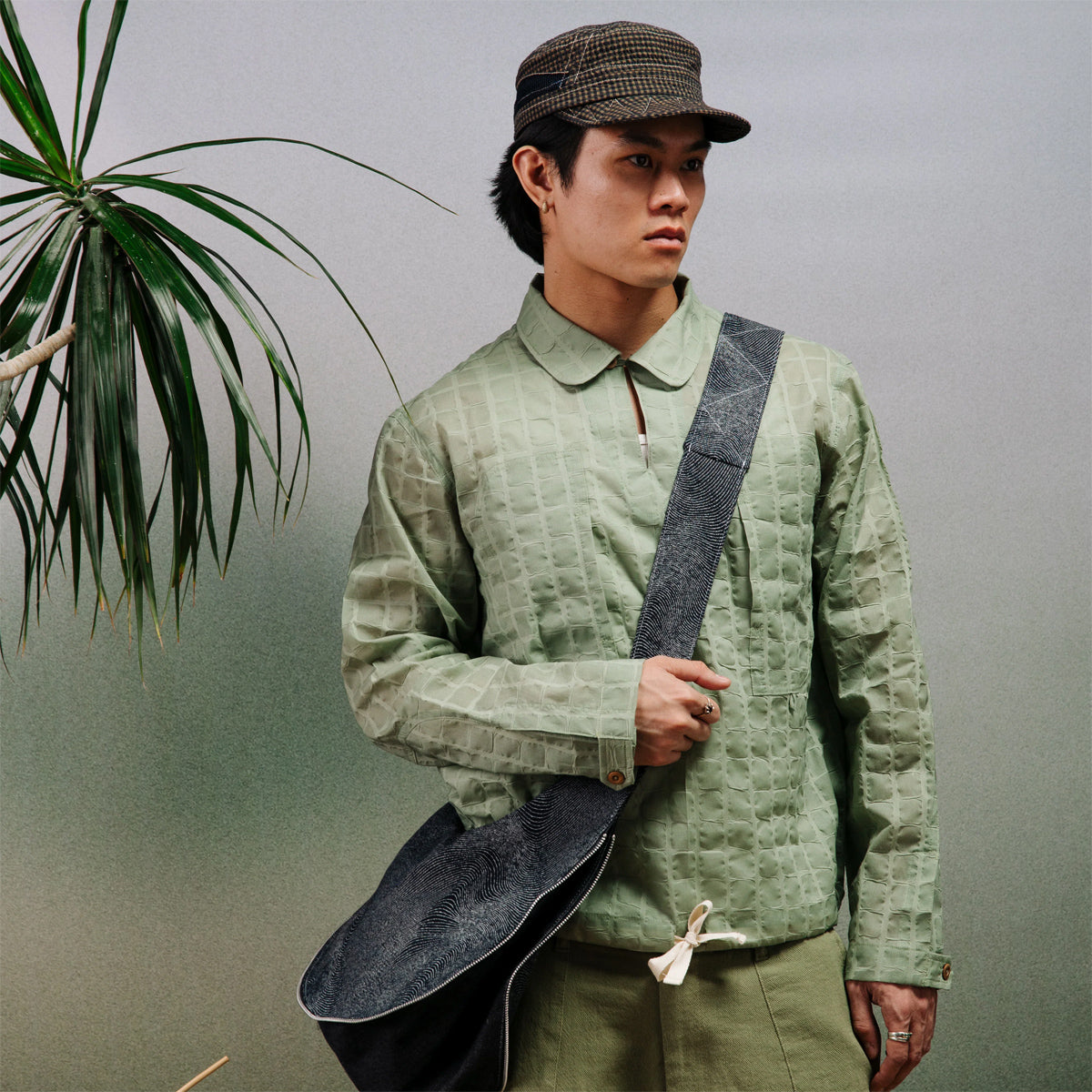 Obra v2 Popover Workshirt - Sage Tortoise