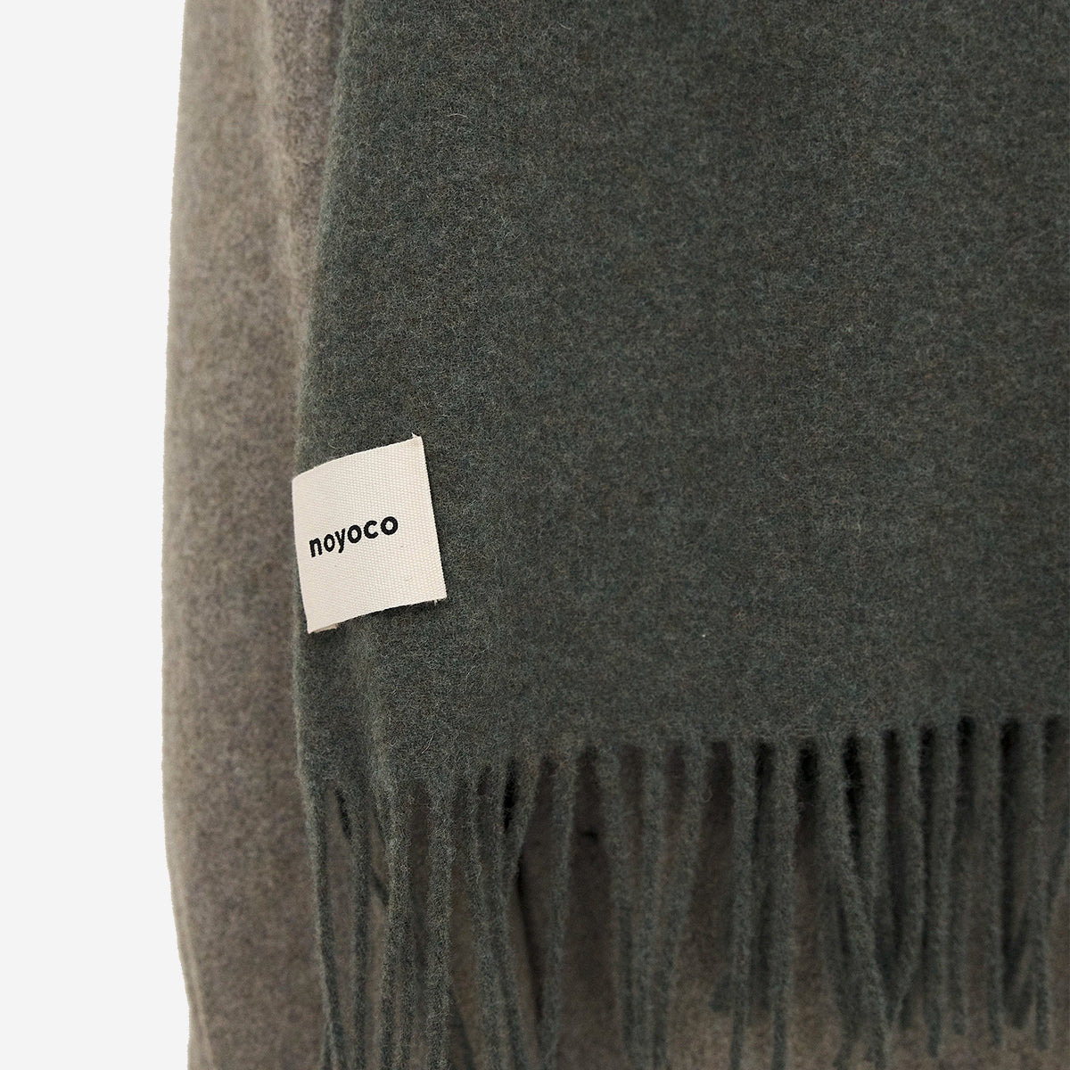 Odda Wool Cashmere Scarf - Green
