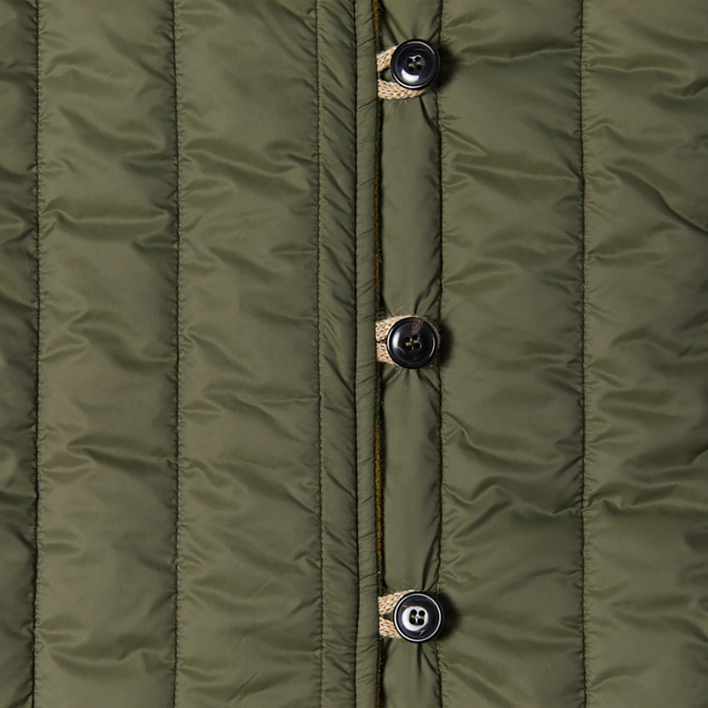 Oliver Wool/Nylon Reversible Vest – Check/Olive