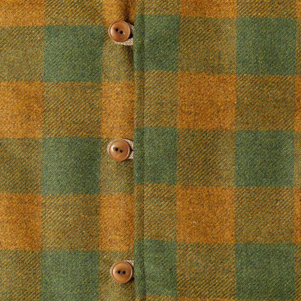 Oliver Wool/Nylon Reversible Vest – Check/Olive