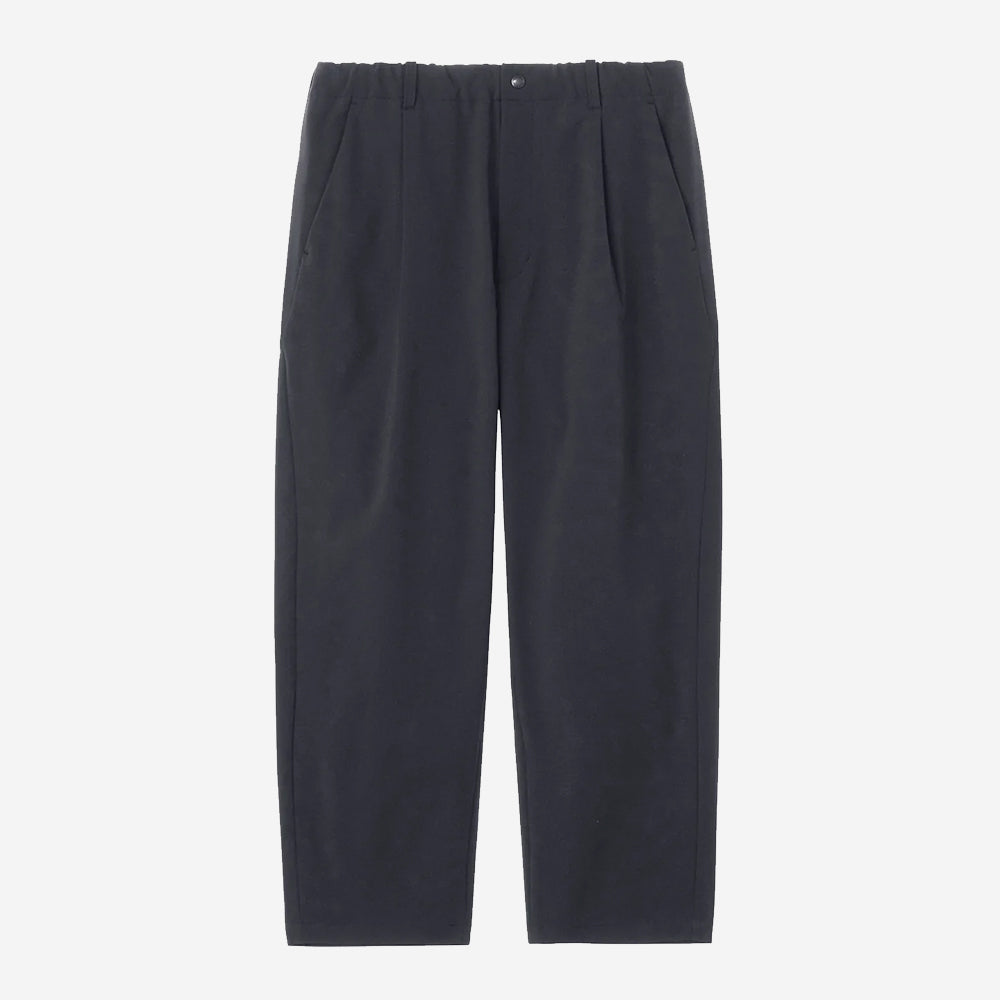 One Tuck Tapered Light Pants - Dark Navy