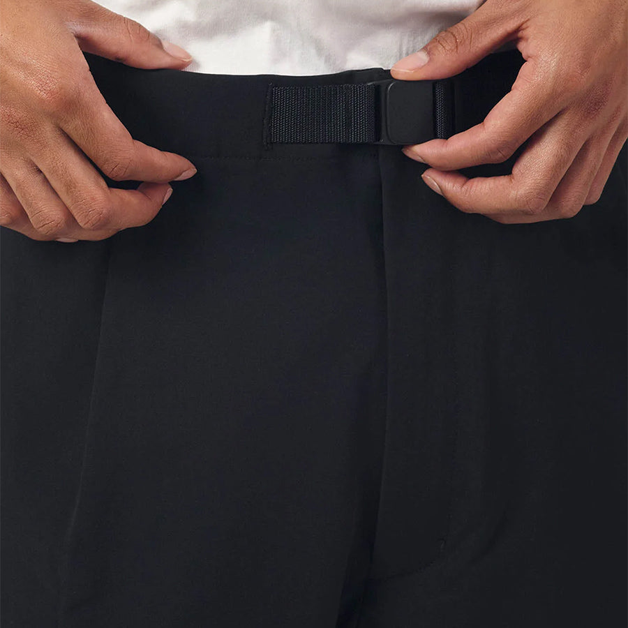 One Tuck Tapered Stretch Pants - Taupe Brown