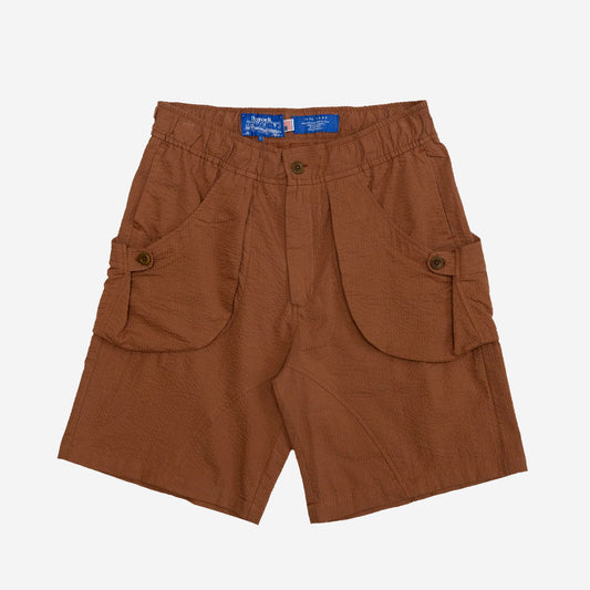 Osage Seersucker Shorts - Adobe Brown