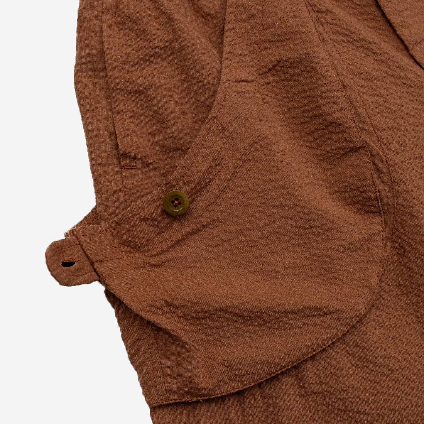 Osage Seersucker Shorts - Adobe Brown