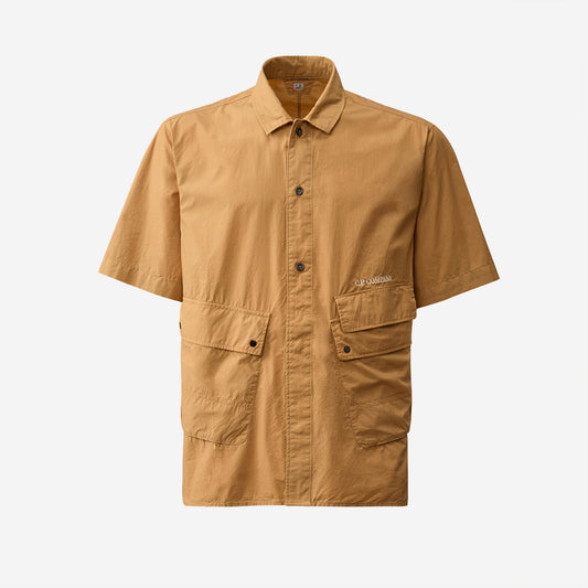 Popeline Pocket S/S Shirt - Pastry Shell Peach