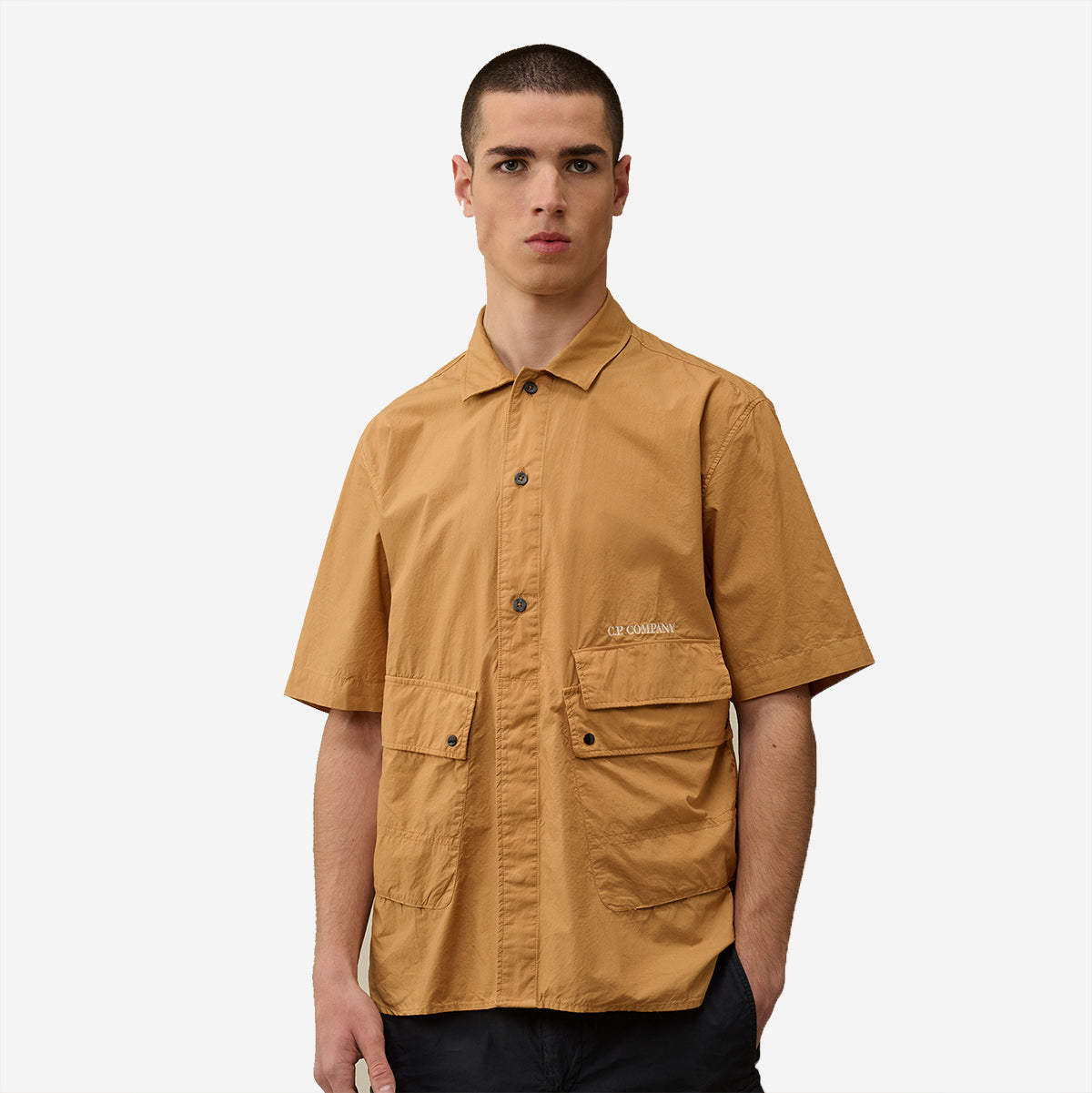 Popeline Pocket S/S Shirt - Pastry Shell Peach