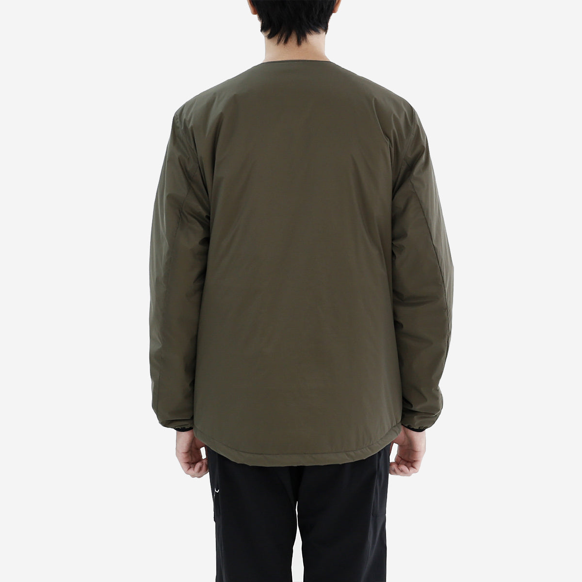 Pertex Primaloft Collarless Jacket - Khaki Olive