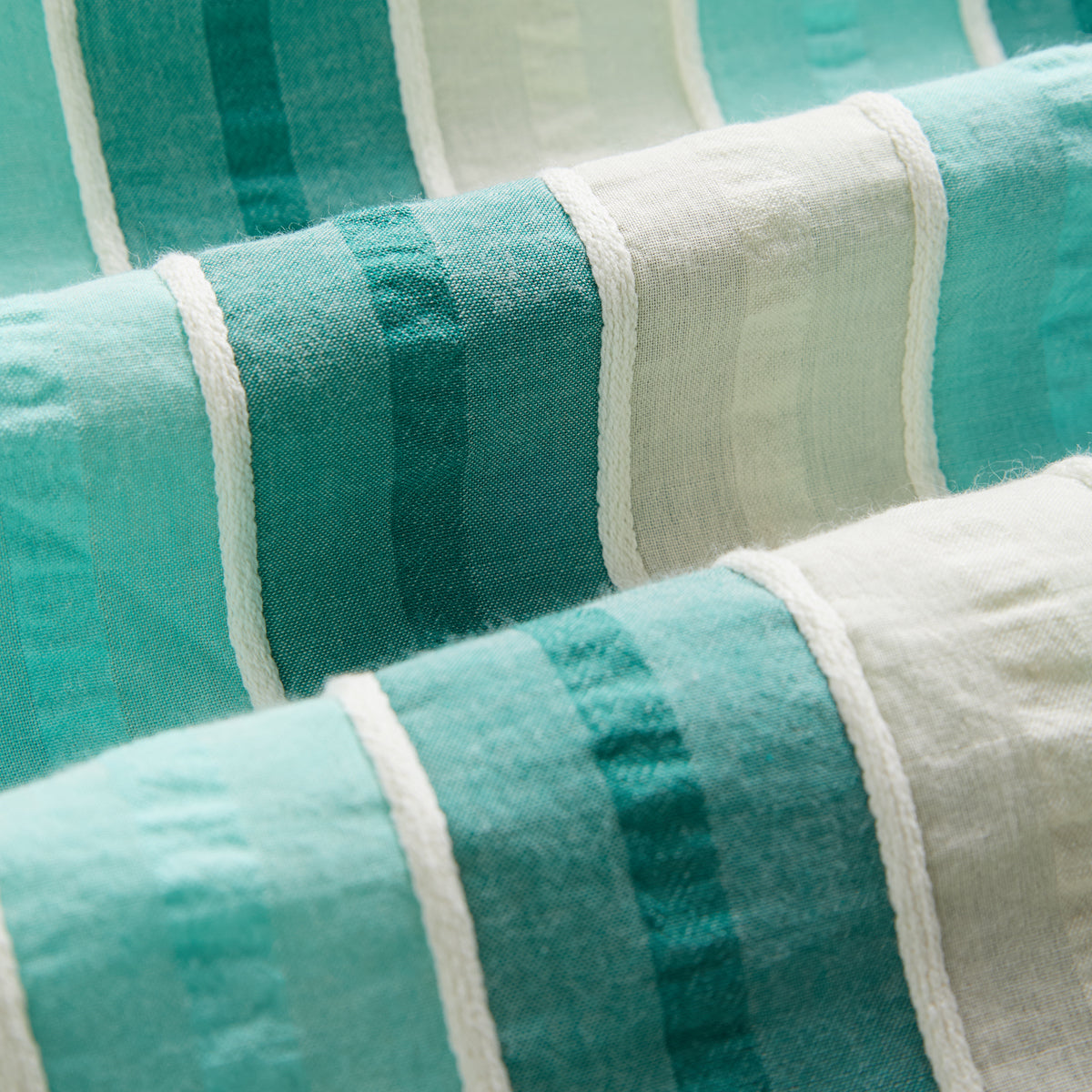 Punta Jacquard S/S Vacation Shirt - Green Stripe