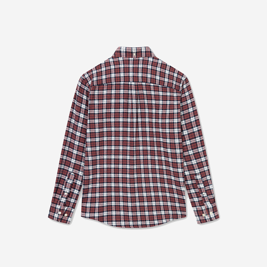 Hornet Check Flannel Shirt - Red Ochre