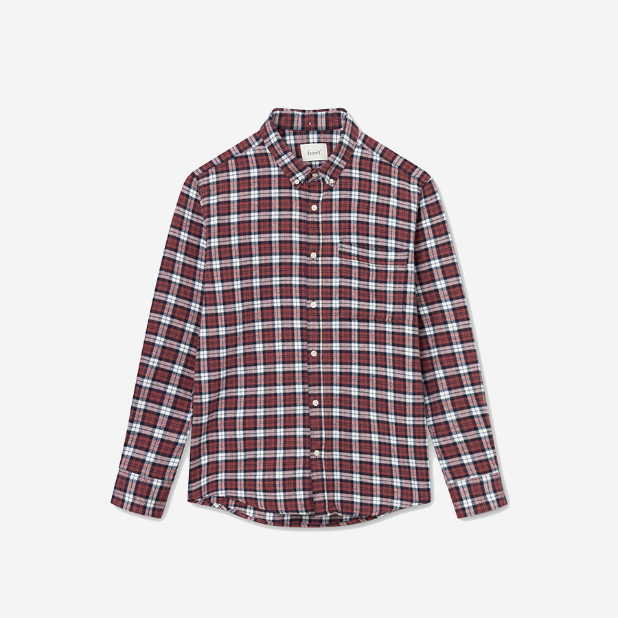 Hornet Check Flannel Shirt - Red Ochre
