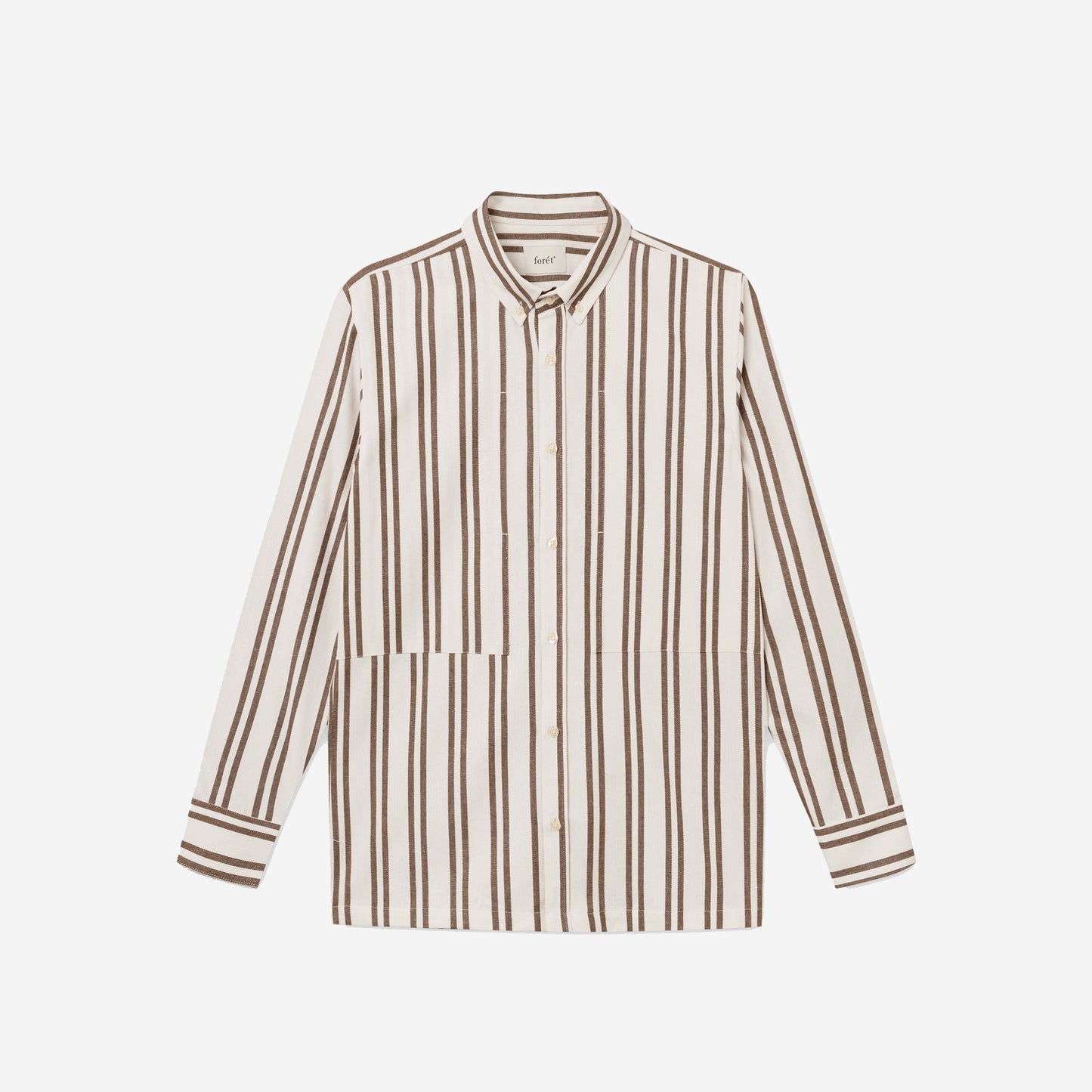 Listen Check Shirt - Cloud/Brown