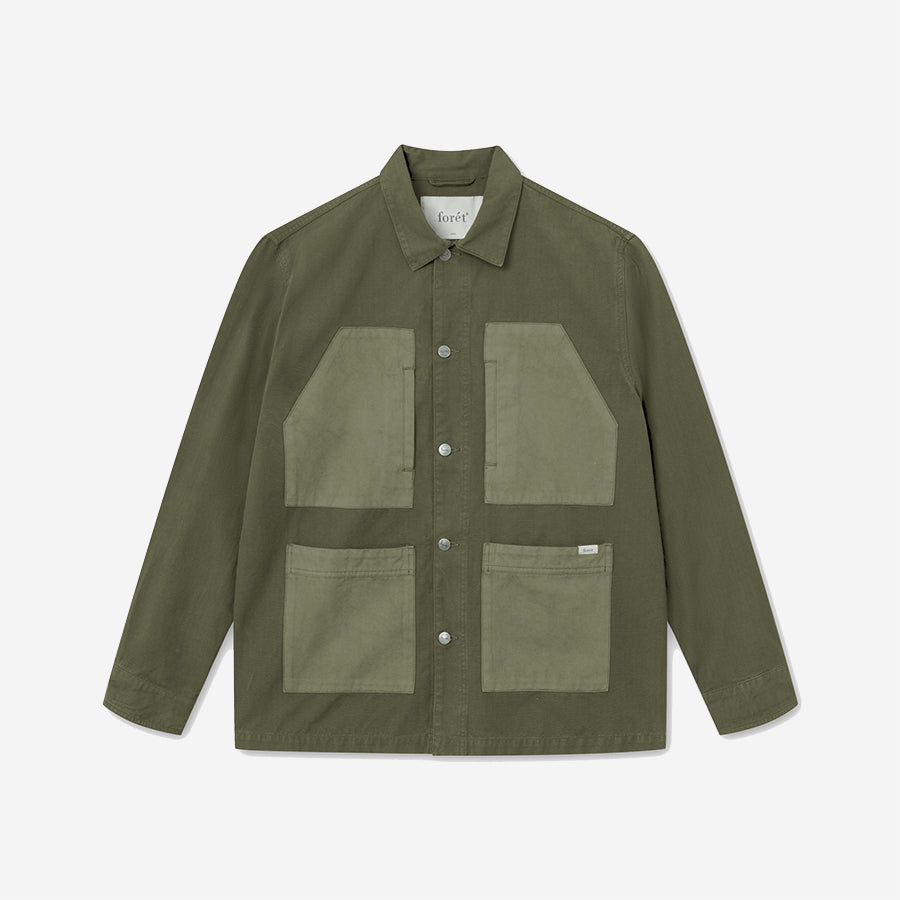 Amble Ripstop Overshirt - Army Green