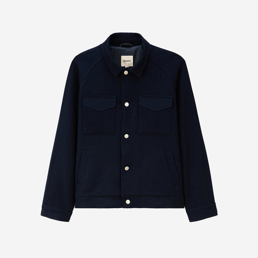 Palma Workwear Wool Jacket - Navy
