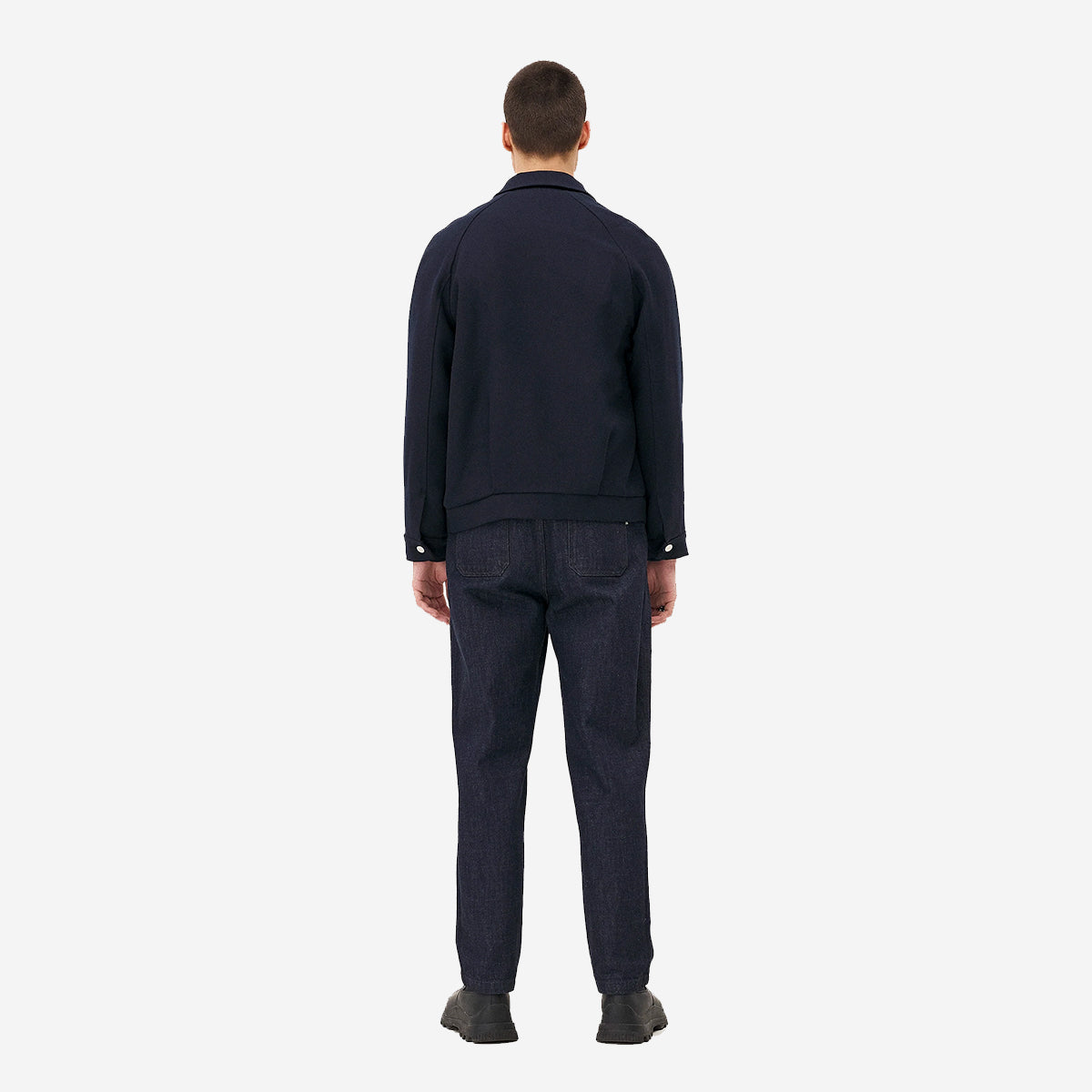 Palma Workwear Wool Jacket - Navy