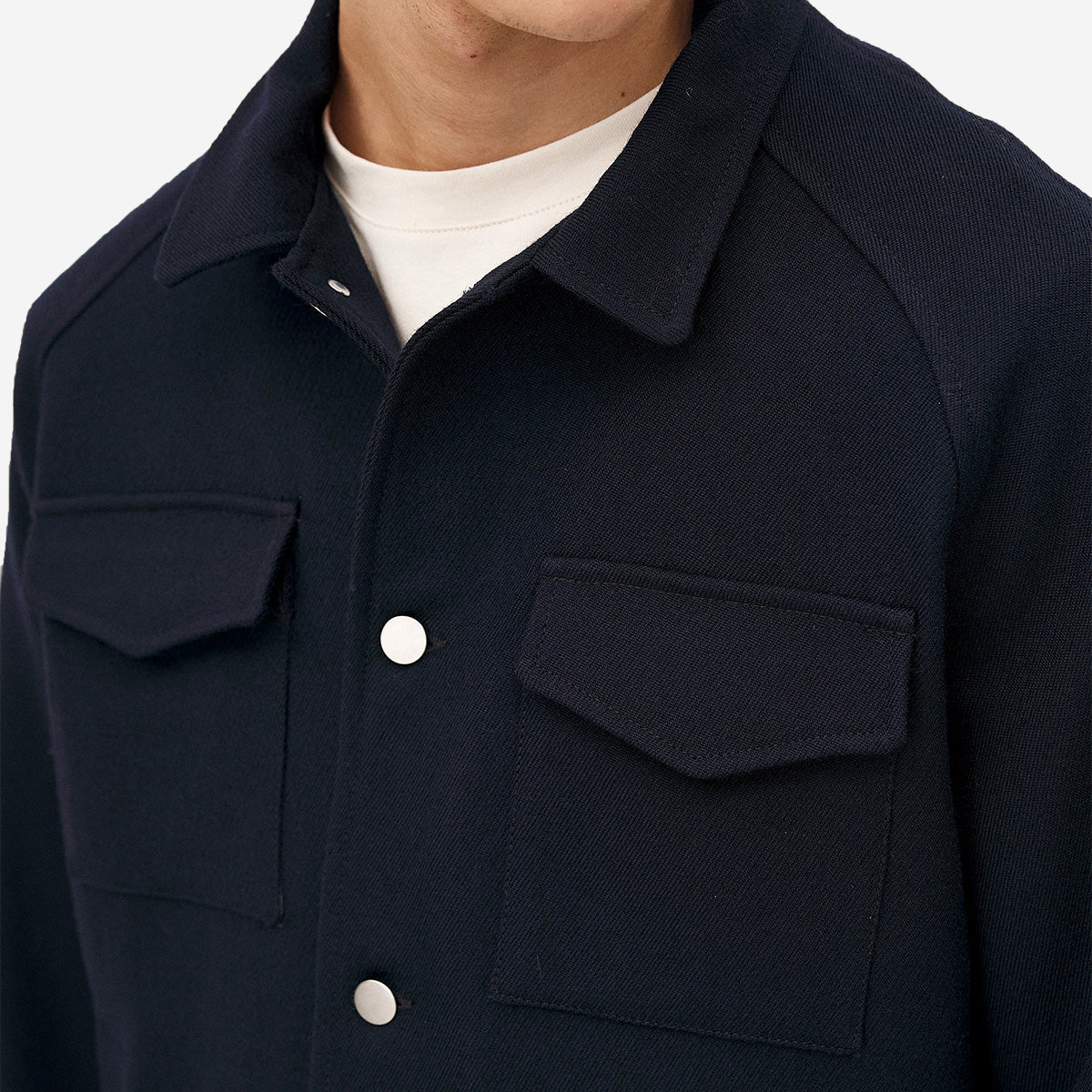 Palma Workwear Wool Jacket - Navy