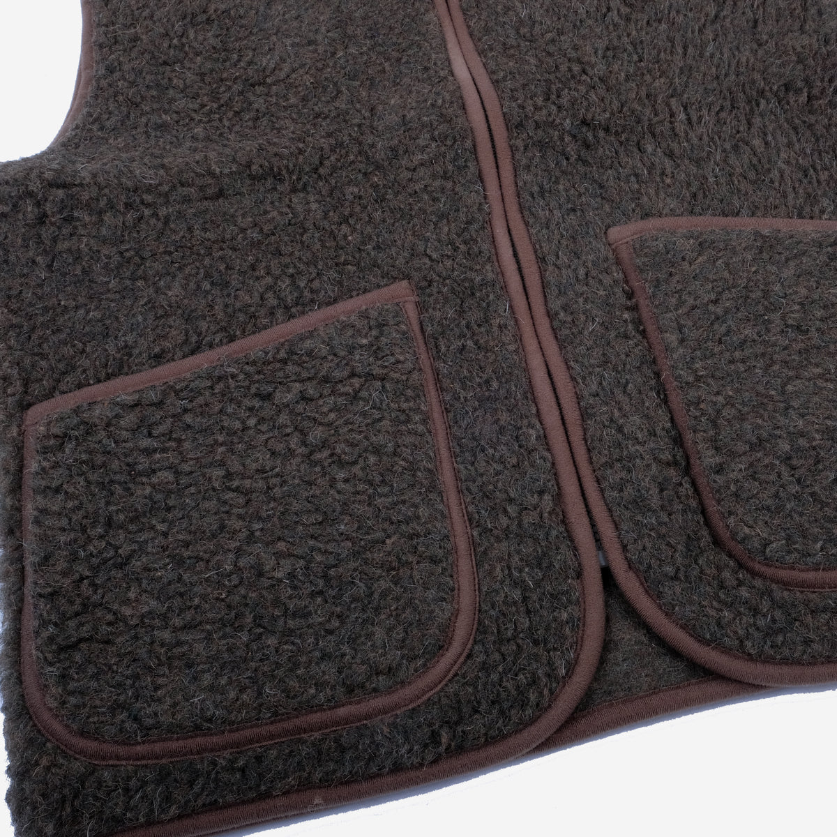 Pepitco Wool Vest - Khaki Olive