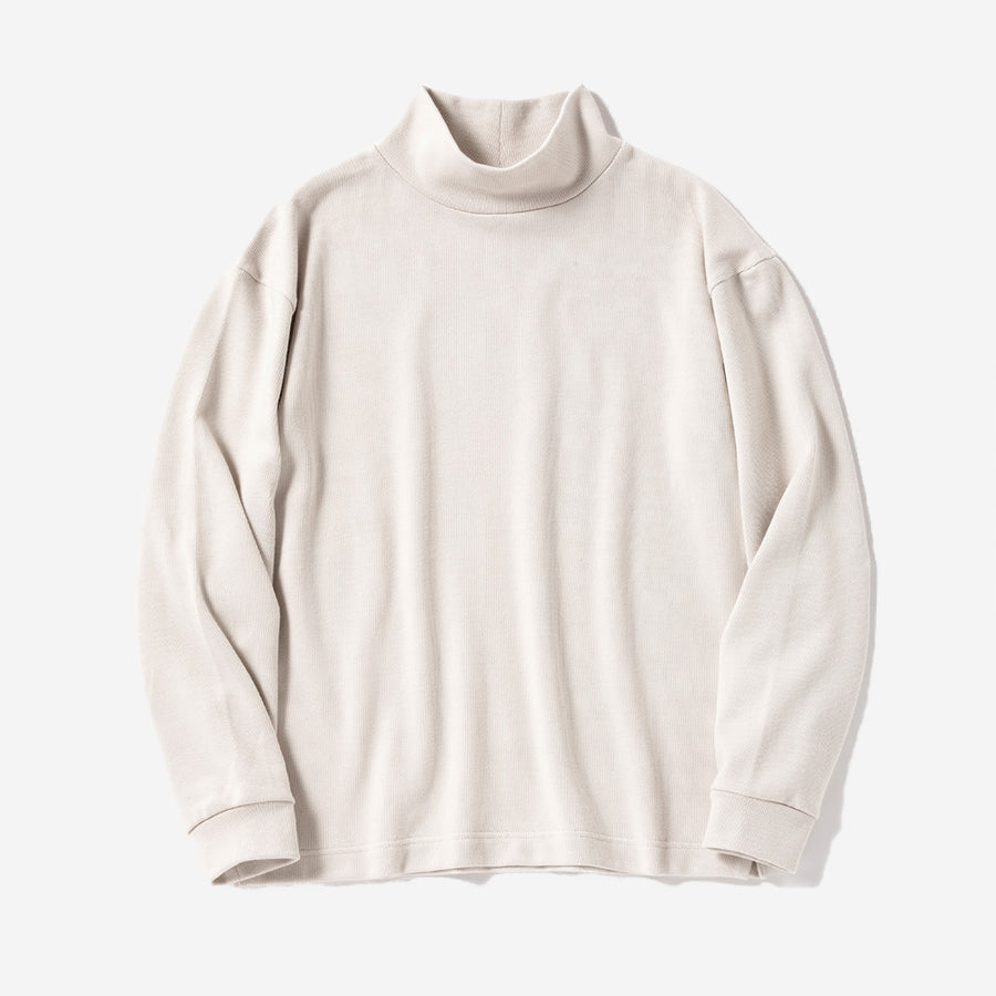 Pima High-Neck Sweater - Frost