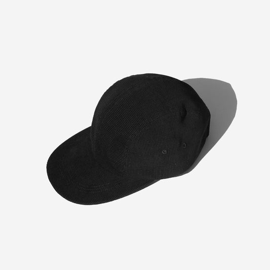 Pique Cotton Kyoto Cap - Black