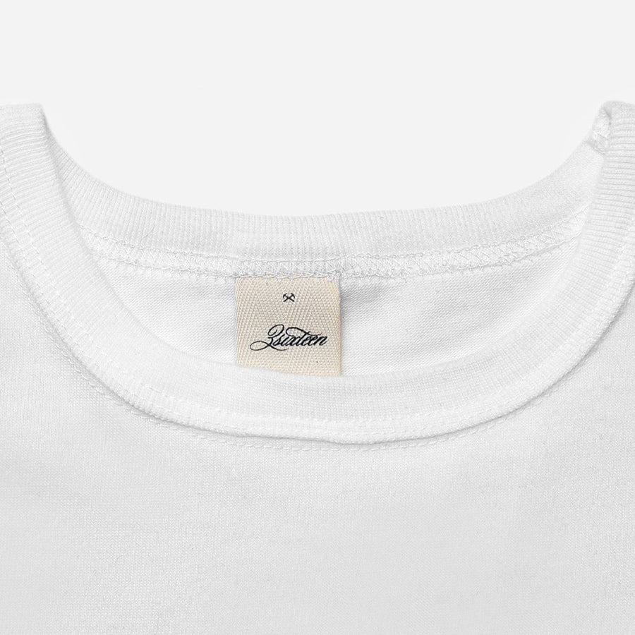 3Sixteen - Long Sleeve Heavyweight Pocket T-Shirt - White