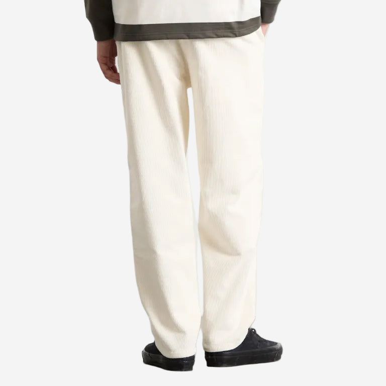 Pleated Corduroy Relaxed Trousers - Milk