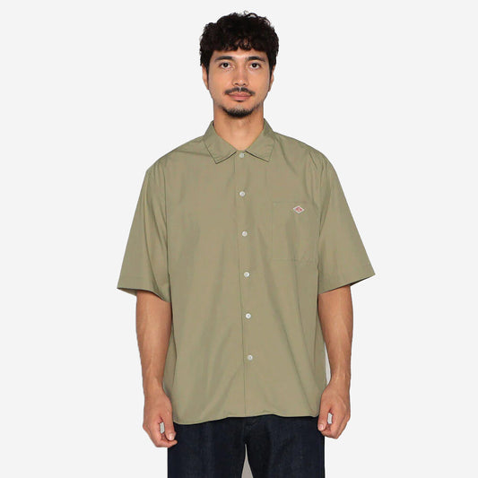 Poplin S/S Work Shirt - Leaf Green