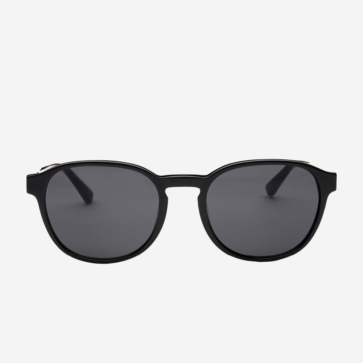 RYAN Round Sunglasses - Black/Grey