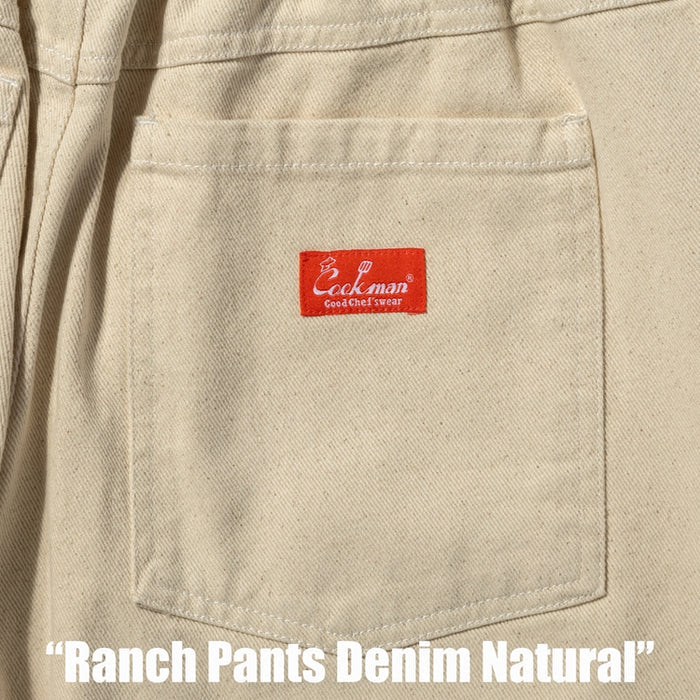 Ranch Wide Taper Pants - Denim Natural