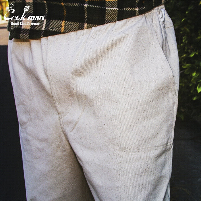 Ranch Wide Taper Pants - Denim Natural