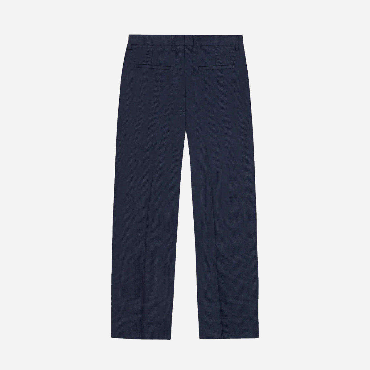 Randall Houndstooth Loose Suit Pants - Dark Navy