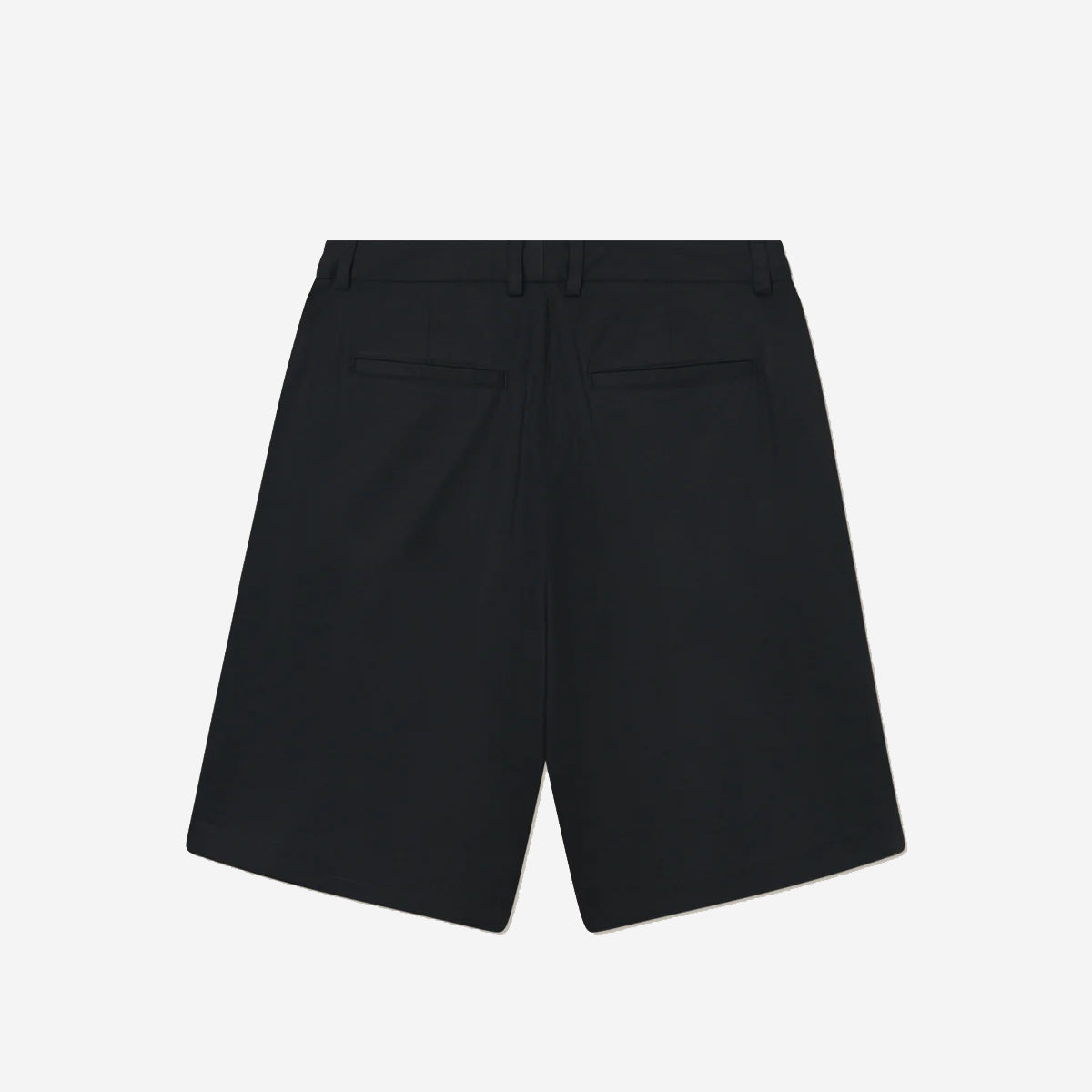 Randall Pleated Twill Shorts - Black