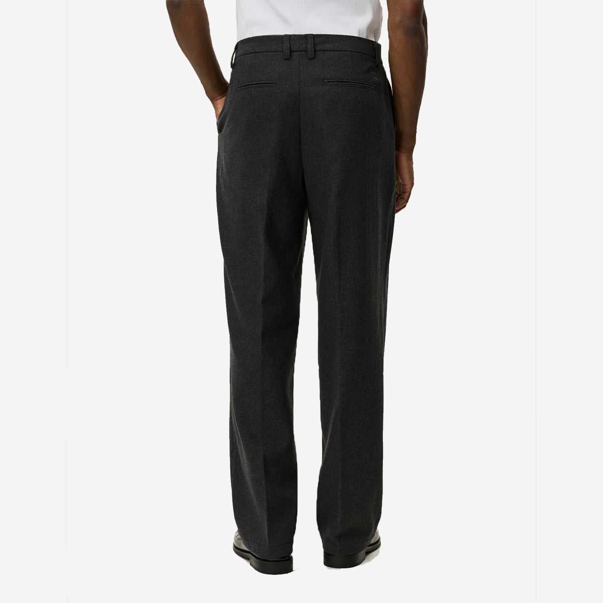 Randall Loose Wool Suiting Pants - Asphalt Grey