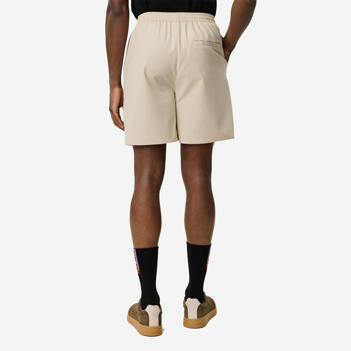 Raphael Technical Shorts - Oyster Grey White