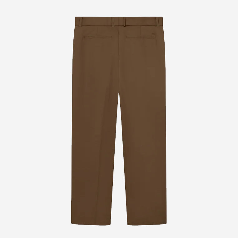 Reece Pleated Heavy Twill Pants - Dark Sand