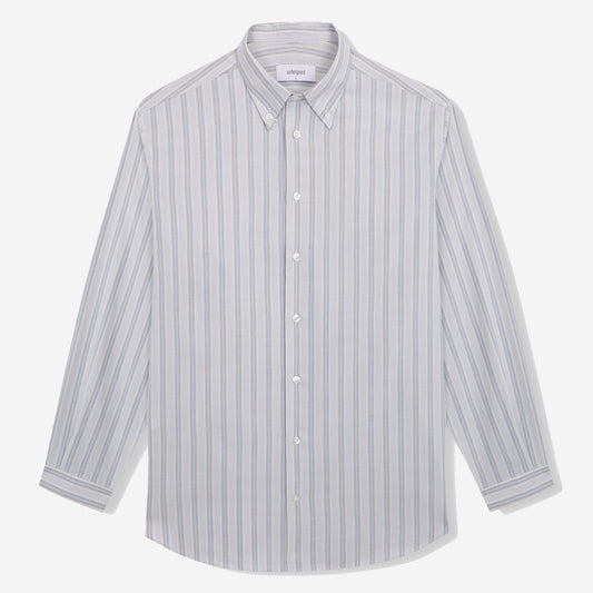 Regular Silk Merino Shirt - Colourful Stripes