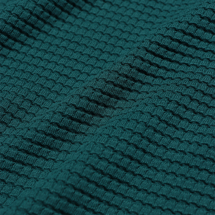 Renard Knitted L/S Polo - Deep Teal