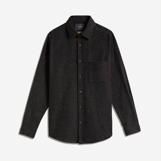 Sounds Dot Flannel Shirt - Brown