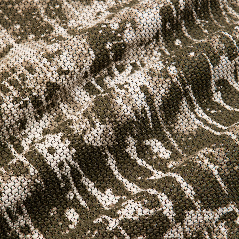 Crammond S/S Vacation Shirt - Olive/Ecru Camo