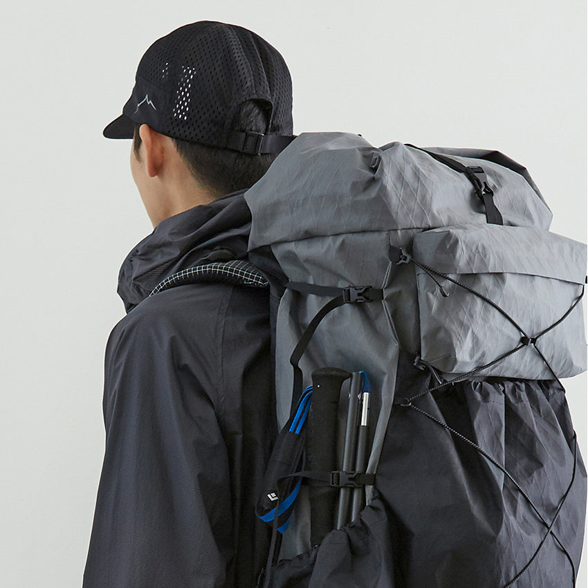 Stretch Nylon Mesh Cap - Grey