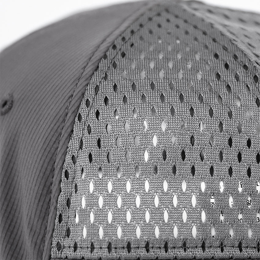 Stretch Nylon Mesh Cap - Grey