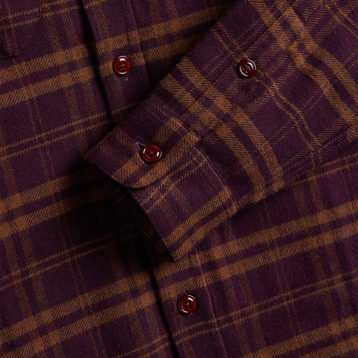 Stinger Plaid Flannel Shirt - Bordeaux