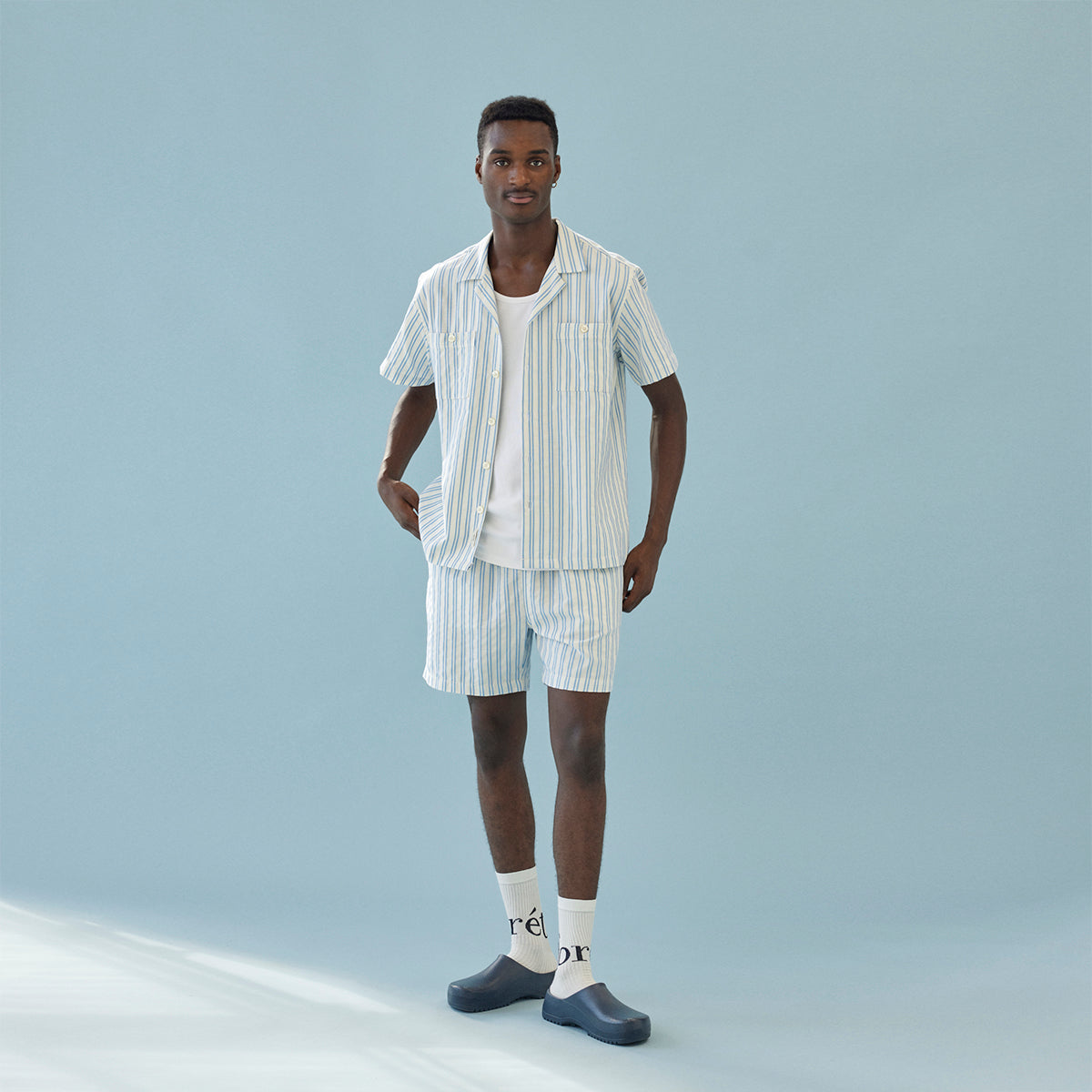 Bract Easy Shorts - Cloud/Ocean