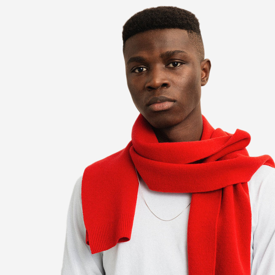 Merino Wool Scarf - Royal Blue
