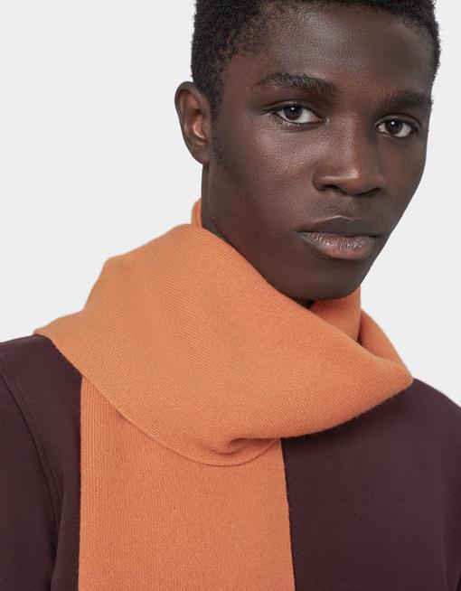 Merino Wool Scarf - Navy Blue