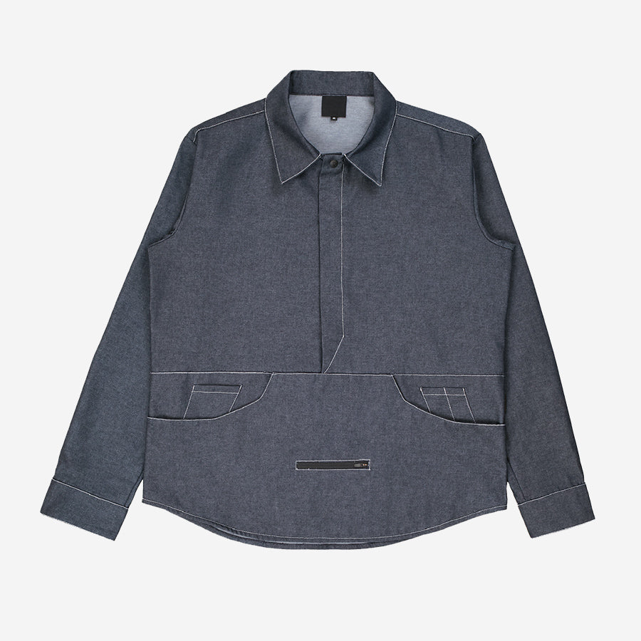 Schwartman Utility Pullover - Denim Blue