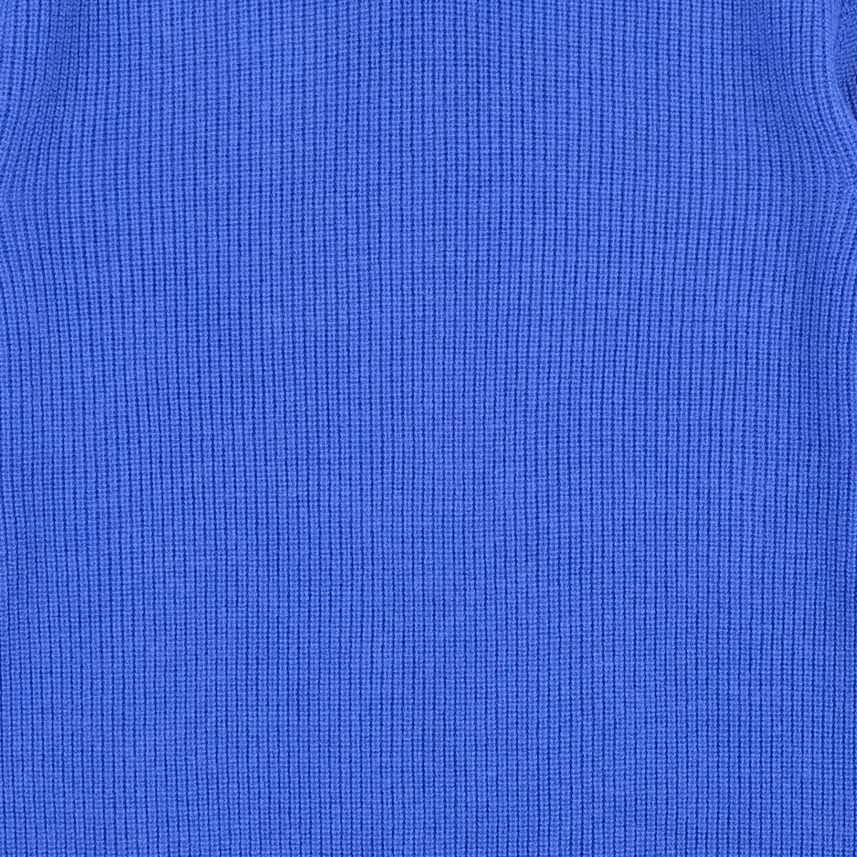 Seattle Merino Wool Corn Knit Polo - Blue