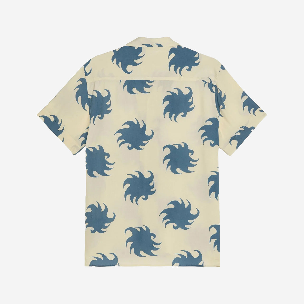 Sky Ember Viscose Vacation Shirt - Beige/Blue