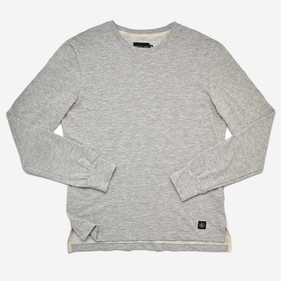 Double Slub Long-Sleeve T-Shirt - Heather Grey