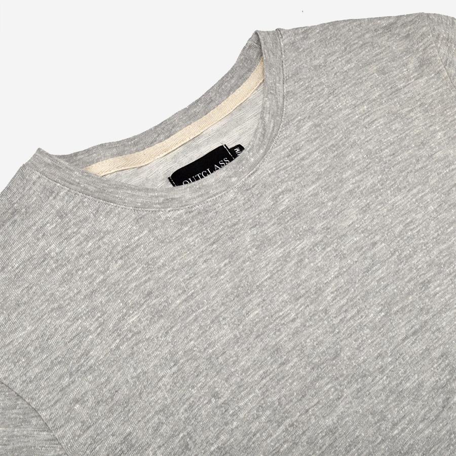 Double Slub Long-Sleeve T-Shirt - Heather Grey